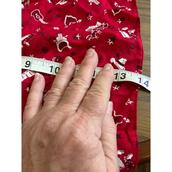 Cow napkin rings with red cowboy decor napkins set of four - Picture 8 of 8